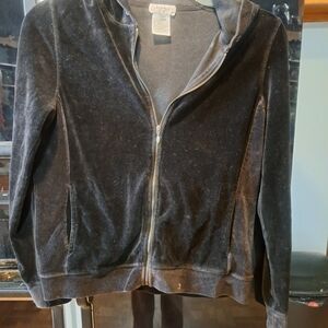 Jones New York Black Velour Women's Jacket